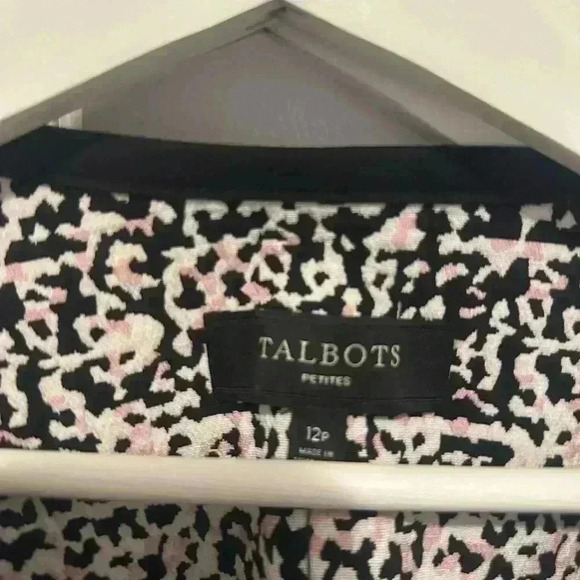 NWT Talbots jacquard open coat structured classic mid-length  Size 12P - Picture 3 of 5